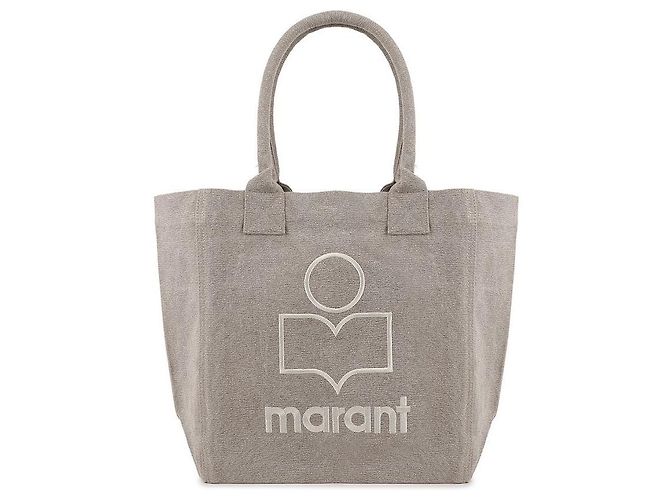 Isabel Marant Piccola borsa tote in cotone cm cm cm Marrone - vista 3