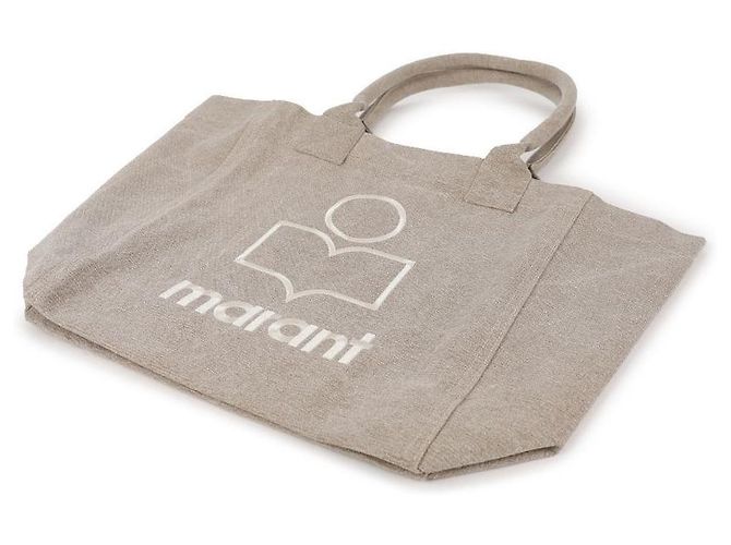 Isabel Marant Piccola borsa tote in cotone cm cm cm Marrone - vista 6