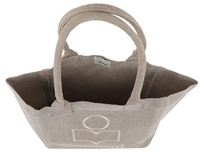 Isabel Marant Piccola borsa tote in cotone cm cm cm Marrone - vista 7