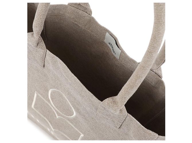 Isabel Marant Piccola borsa tote in cotone cm cm cm Marrone - vista 8