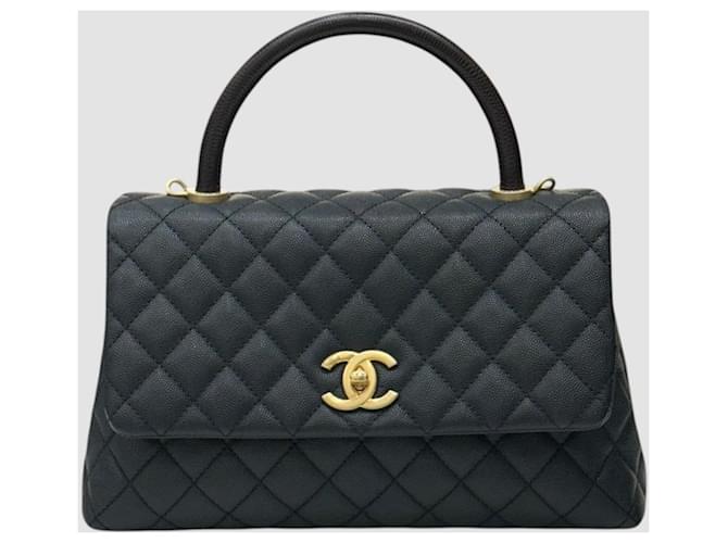 Chanel Coco Handle Black Medium Tote Bag Serie Schwarz - Ansicht 2
