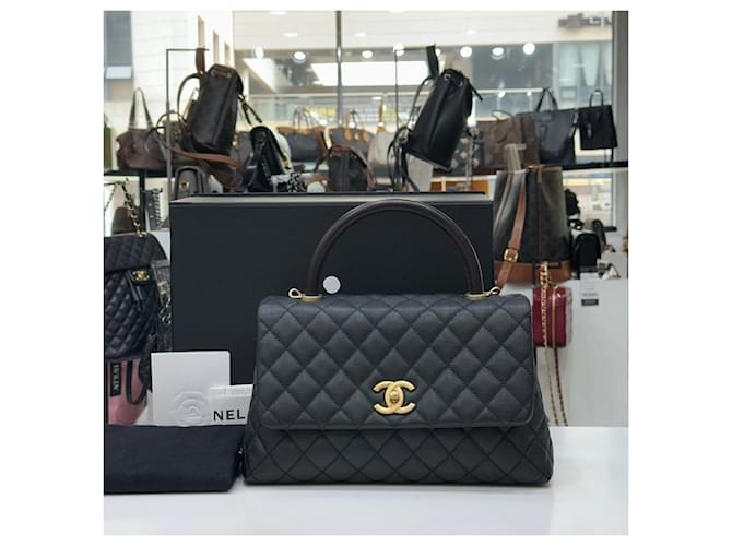 Chanel Coco Handle Black Medium Tote Bag Serie Schwarz - Ansicht 3