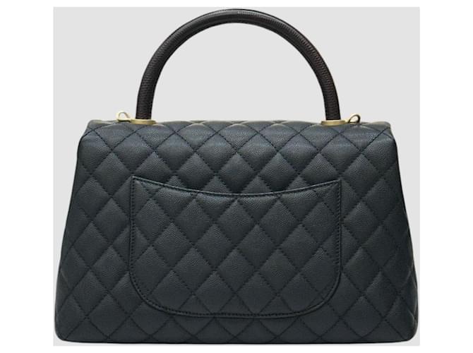 Chanel Coco Handle Black Medium Tote Bag Serie Schwarz - Ansicht 9