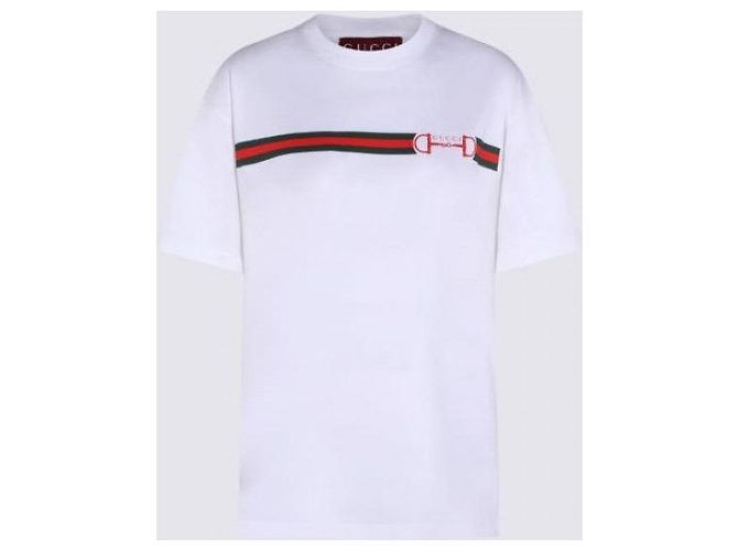 Gucci Camiseta de jersey de algodón estampado Blanco - vista 6