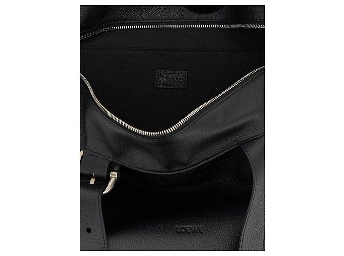 Loewe Sacote Loop House em couro de bezerro de grão flexível Preto - vista 7