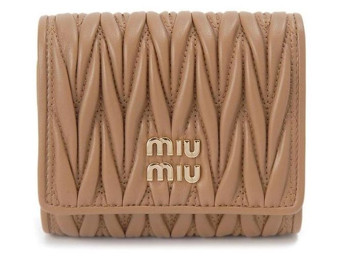 Miu Miu Kleiner Matelassé-Nappa-Leder-Geldbeutel - Ansicht 3