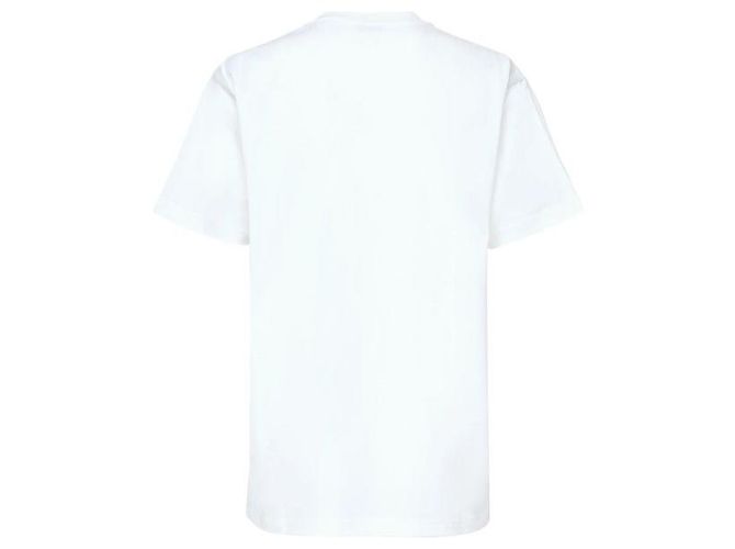 Burberry Camiseta de algodón a cuadros con bolsillo Blanco - vista 5