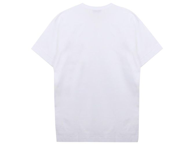Comme Des Garcons T-Shirt mit schwarzem Herz-Patch Weiß - Ansicht 4