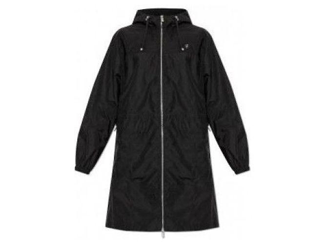 Burberry Parka in nylon e cotone Nero - vista 4