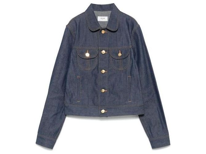 Céline Trucker-Jacke aus Raw Denim - Ansicht 4