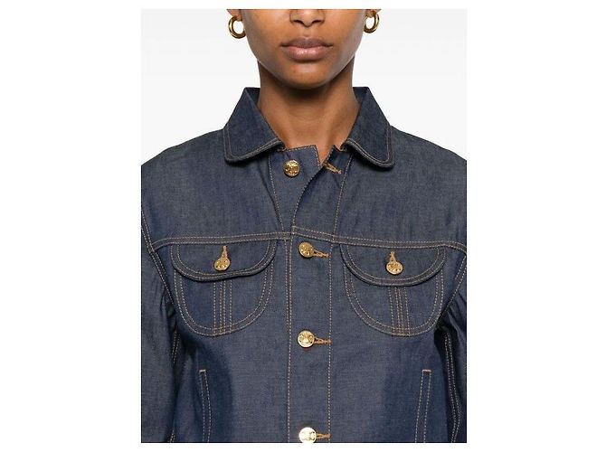 Céline Trucker-Jacke aus Raw Denim - Ansicht 6