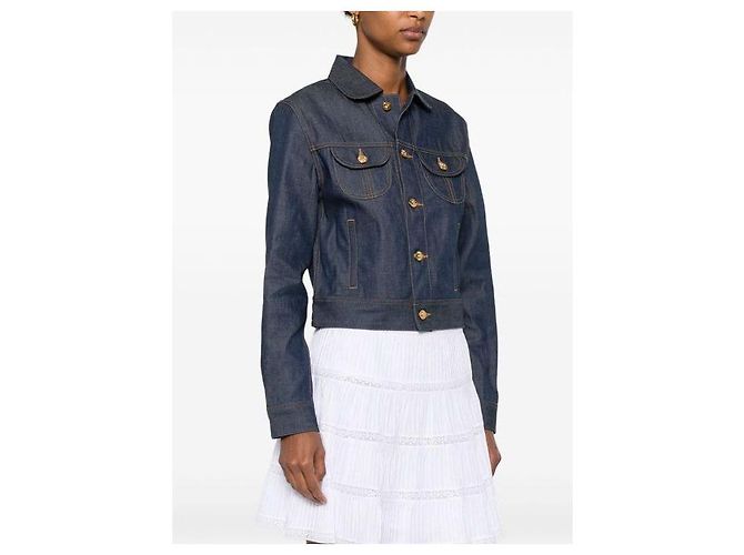 Céline Trucker-Jacke aus Raw Denim - Ansicht 8