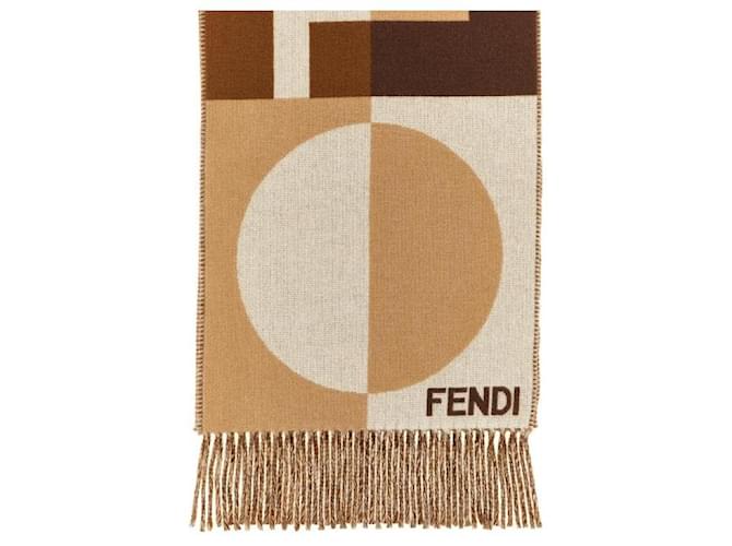 Fendi Bufanda de lana Castaño - vista 5