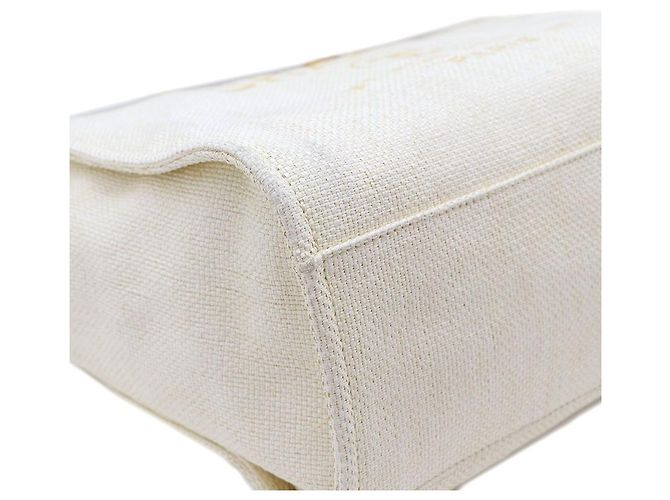 Chanel Borsa Tote Large Deauville e Borsa a Spalla Giallo - vista 7