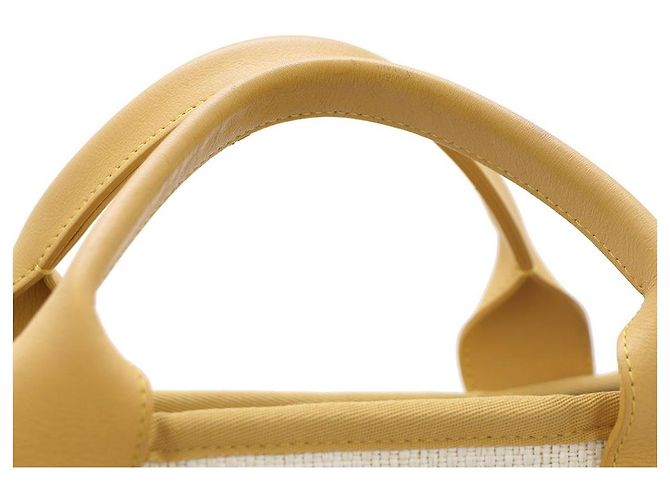 Chanel Borsa Tote Large Deauville e Borsa a Spalla Giallo - vista 8