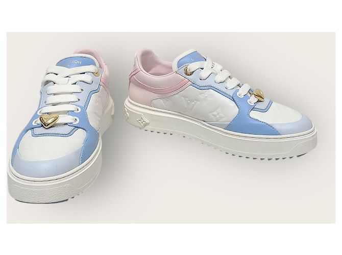 Louis Vuitton Charm Cuore Pastello Monogramma Blu Rosa Timeout - vista 4
