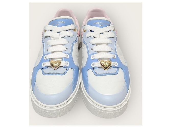 Louis Vuitton Charm Cuore Pastello Monogramma Blu Rosa Timeout - vista 6
