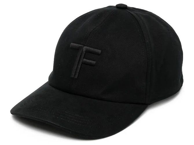 Tom Ford Cappellino da baseball in cotone con logo Marrone - vista 11