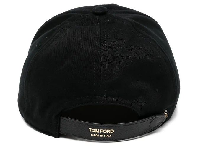 Tom Ford Cappellino da baseball in cotone con logo Marrone - vista 13