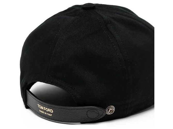 Tom Ford Cappellino da baseball in cotone con logo Marrone - vista 6