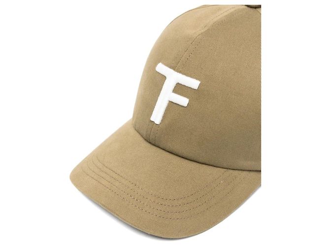 Tom Ford Cappellino da baseball in cotone con logo Marrone - vista 9