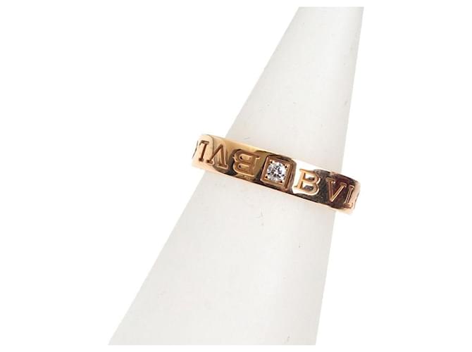 Bulgari Anello bb Rose Gold Rosa - vista 4
