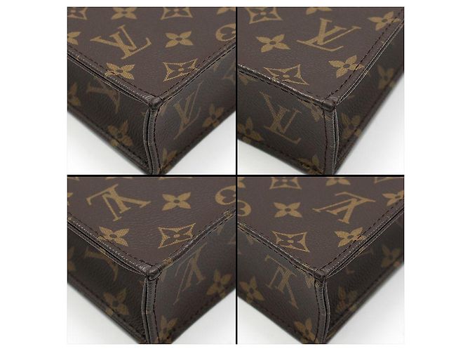 Louis Vuitton Bolsa transversal plana Monogram Petit Sac Marrom - vista 10