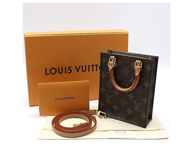 Louis Vuitton Bolsa transversal plana Monogram Petit Sac Marrom - vista 2