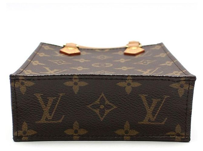 Louis Vuitton Bolsa transversal plana Monogram Petit Sac Marrom - vista 5