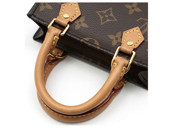 Louis Vuitton Bolsa transversal plana Monogram Petit Sac Marrom - vista 7