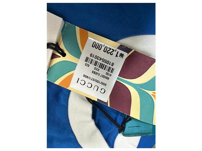 Vestido de jersey de algodón Gucci Adidas Azul - vista 7