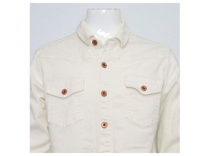 Off White Baumwolljacke für Herren mit weißem Aufdruck - Ansicht 2