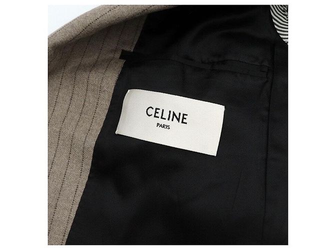 Céline Kaschmir-Flanelljacke mit Ellbogenpatches Maroon Glass Brun Damen Rot - Ansicht 5