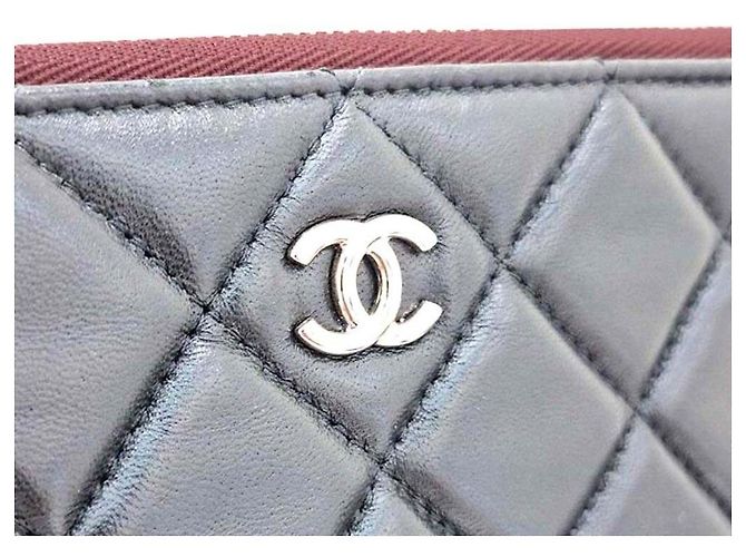 Chanel Clutch in agnello Large Nero - vista 7