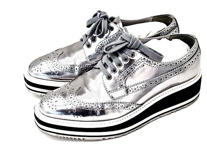 Prada Espadrille Clipper Silber - Ansicht 2