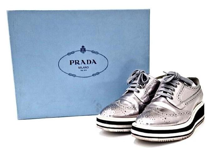 Prada Espadrille Clipper Silber - Ansicht 5