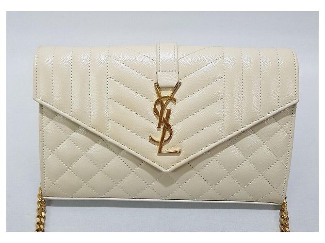 Saint Laurent Borsa a tracolla Monogram Matlassée con catena - vista 2