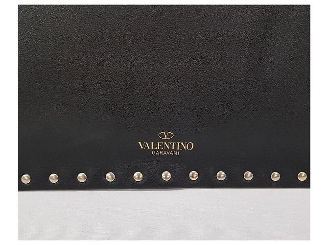 Valentino Clutch Envelope Rockstud Negro - vista 5
