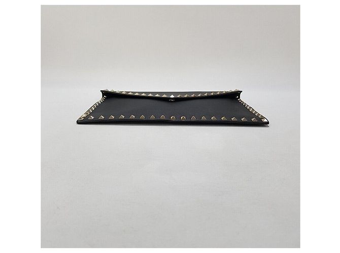 Valentino Clutch Envelope Rockstud Negro - vista 6