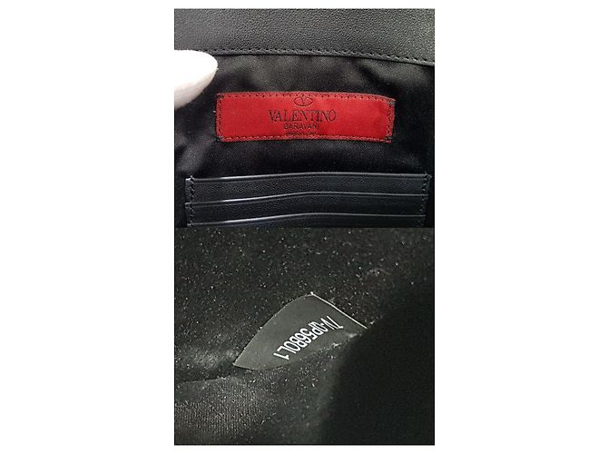 Valentino Clutch Envelope Rockstud Negro - vista 9