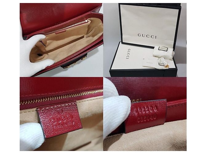 Gucci Borsa a tracolla Horsebit Small Rossa Rosso - vista 10