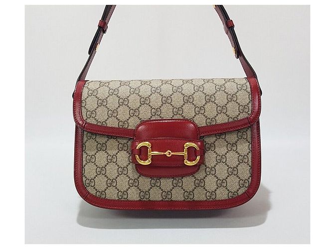 Gucci Borsa a tracolla Horsebit Small Rossa Rosso - vista 2