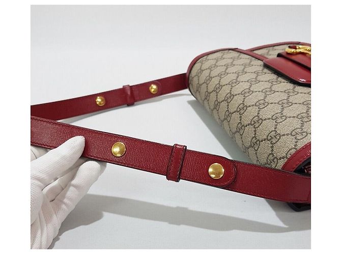 Gucci Borsa a tracolla Horsebit Small Rossa Rosso - vista 6
