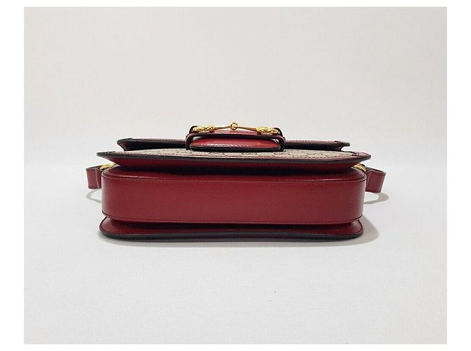 Gucci Borsa a tracolla Horsebit Small Rossa Rosso - vista 8