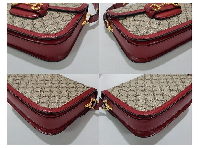 Gucci Borsa a tracolla Horsebit Small Rossa Rosso - vista 9