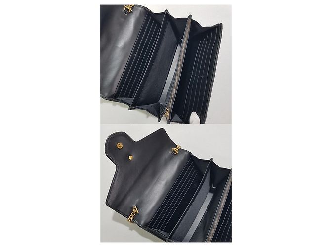 Gucci Mini borsa a catena trapuntata GG Marmont Nero - vista 9