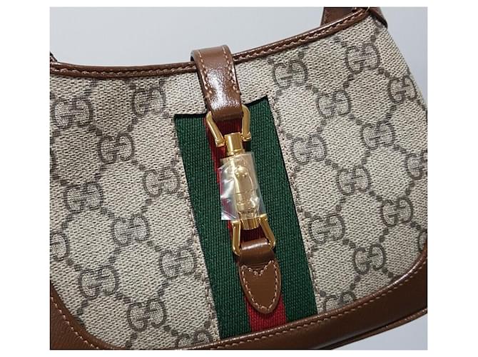 Gucci Borsa Hobo Jackie Mini Marrone - vista 3