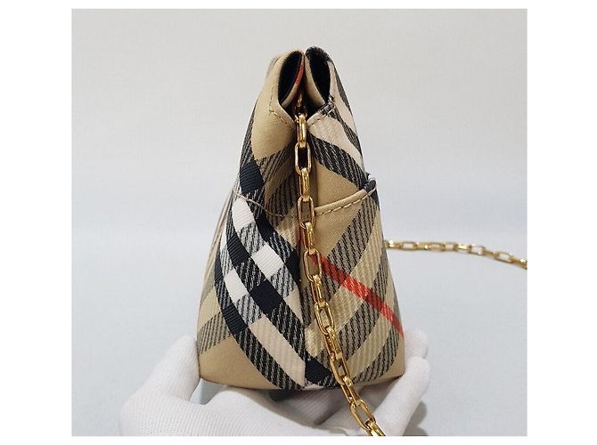 Burberry Bolsa de mão transversal com corrente Snip Prata - vista 3