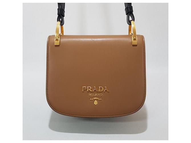 Prada Borsa a tracolla Peony Marrone - vista 2