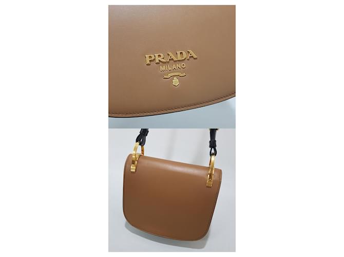 Prada Borsa a tracolla Peony Marrone - vista 3